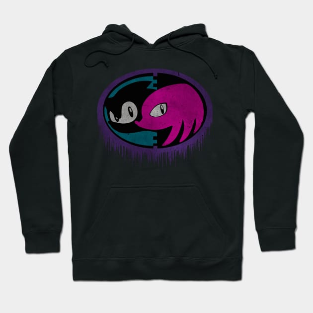 Sonic & Knuckles Logo (Radical Skadattle) Hoodie by Samual Aeron